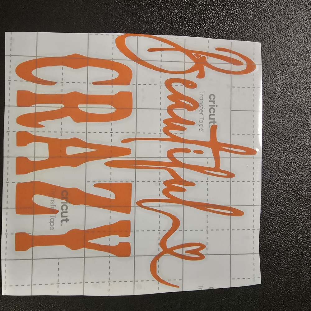 Cricut Vibrant Orange Home Design Sticker